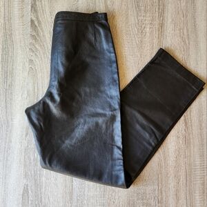 Vintage Mixit High-Rise Straight Leg Butter Soft Leather Pants, 10